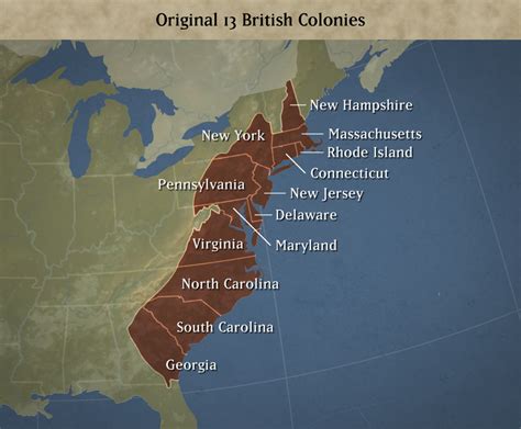 Capitals Of The 13 Original Colonies