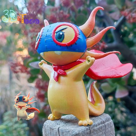 3D file SUPER AJOLOTE axolotl・3D print model to download・Cults