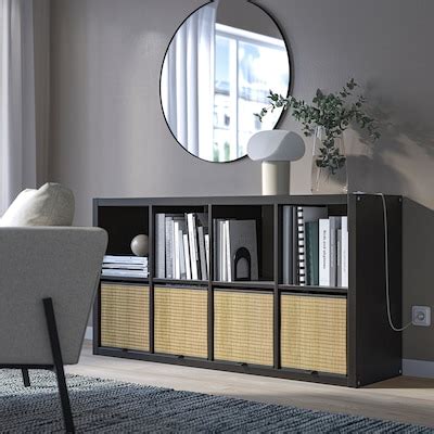 KALLAX Shelving unit, black-brown, 77x147 cm - IKEA