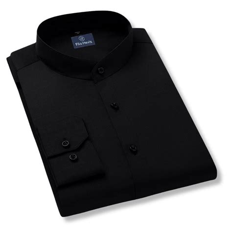 MEN’S CHINESE COLLAR SHIRT | FULL SLEEVE COTTON LINEN T-NECK SHIRT | B