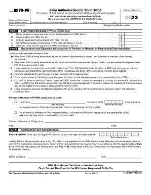 IRS 8879-PE 2023-2026 - Fill and Sign Printable Template Online