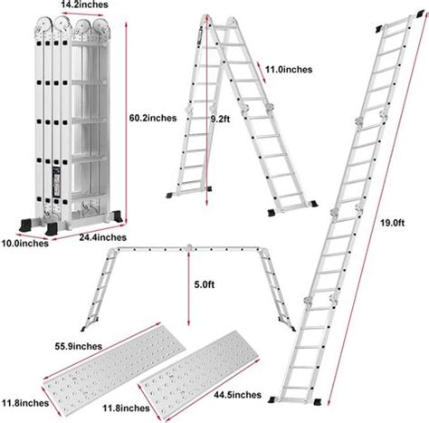 Smarty 20 Feet Foldable Multipurpose (With Scaffolding plates) Super ...