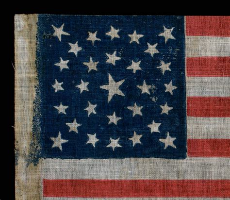 Highly Attractive 29 Star Antique Flag with a Medallion Star Pattern ...