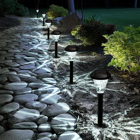 GIGALUMI 10 Pack Solar Lights Outdoor Waterproof,New Upgraded Solar ...