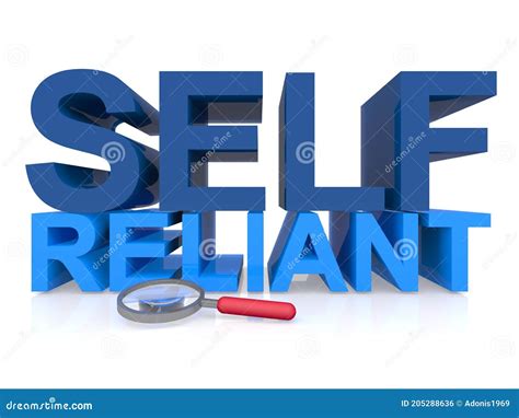 Self reliant on white stock illustration. Illustration of level - 205288636