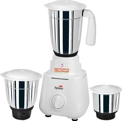 KANCHAN Spindo 500 W Mixer Grinder (3 Jars, White) Price in India - Buy ...