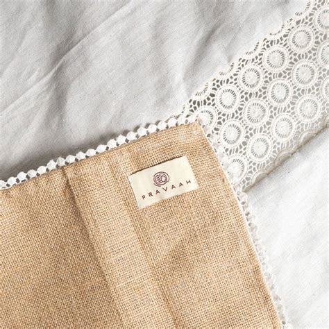 Buy Sustainable Hemp and Jute Reversible Table Runner with Lace ...