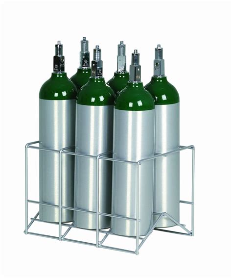 Buy 6 Cylinder Metal Rack for D / E / M9 Oxygen Cylinders Online at Low ...