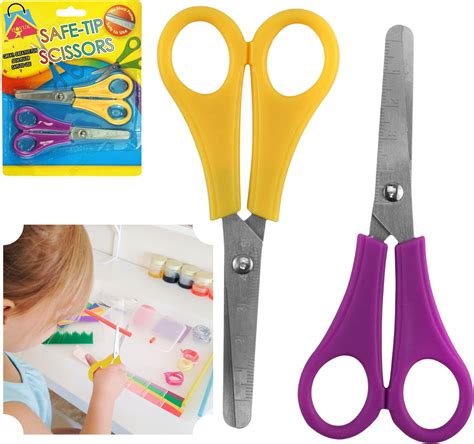 Childrens Kids Safety Scissors 5 inch 130mm : Amazon.co.uk: Stationery ...