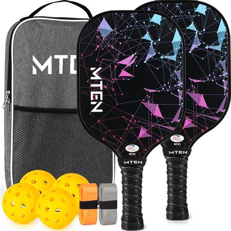 Pickleball Paddles, USAPA Approved Fiberglass Surface Pickleball Set ...