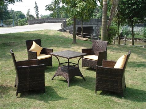 公园休闲座椅 一桌四椅太阳伞组合式户外家具-阿里巴巴