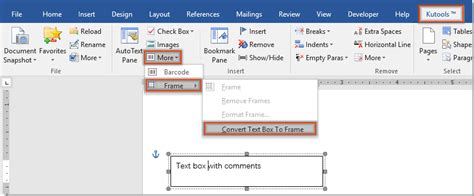 Image result for Word 365 Comment Box