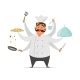 Image result for Multitasking Chef
