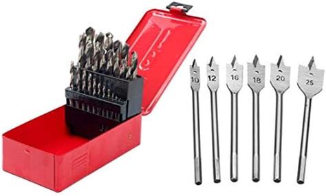 Digital Craft 25Pcs/Set Twist High Speed Steel Drill Set Drilling Bit ...