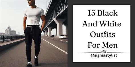 Black and White Outfit Men 的图像结果