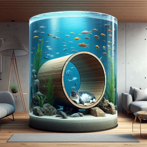 Crafting a Cat-Friendly Haven: Aquariums with Cat Tunnels