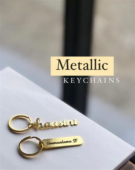 Personalized - Metal Keychain Plate - Gold - Lemonade - Lemonade