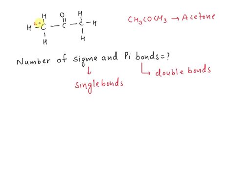 SOLVED: Given the Lewis structure for the molecule CHCOCH; How many ...