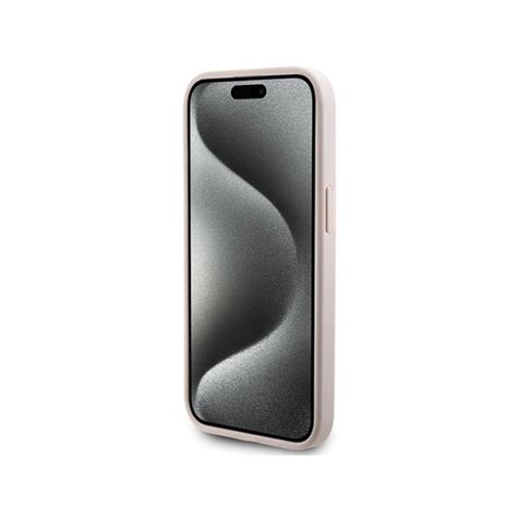 Maska(futrola) Guess Hc PC/TPU 4G Bottom Stripe za iPhone 15 6.1 roze ...