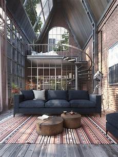Stylish Loft Apartment With Spiral Staircase by Loft Studio With Spiral Staircase Idesignarch Interior Stylish Loft Apartment With Spiral Staircase