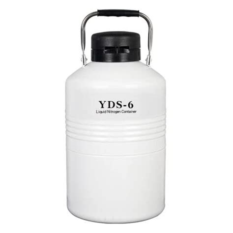 Buy Portable 6L Liquid Nitrogen Storage Tank Static Cryogenic Container ...