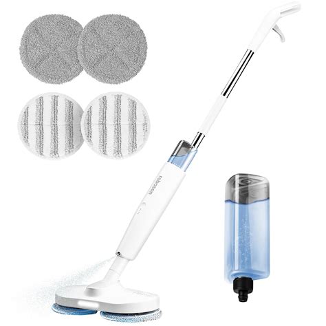 Roboson Electric Spin Mop for Floor Cleaning, Cordless Automatic Wet ...