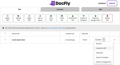 Image result for Docfly Convert Word to Signable PDF