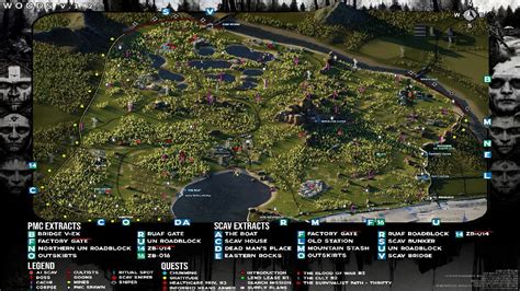 All Woods Map Extraction Points In Escape From Tarkov - SHZV