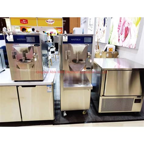 Batch Freezer Ice Cream Maker Machine Italian Handmade Gelato - Counter Top Batch Freezer and ...