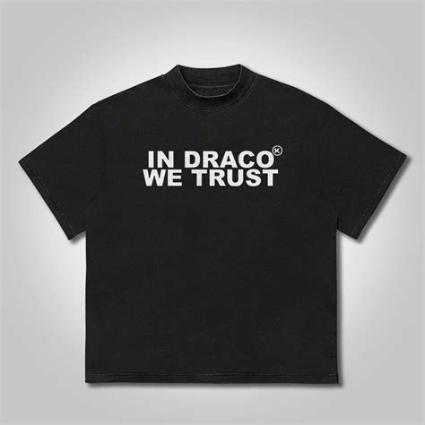 Vintage In Draco We Trust Graphic Cotton T-Shirt - SOPULA