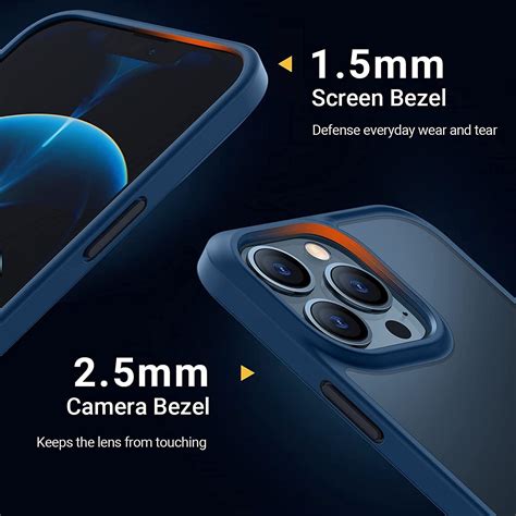 Vaku Luxos ® For Apple iPhone 13 Pro Max Frosted Armor Case + Vibrant ...