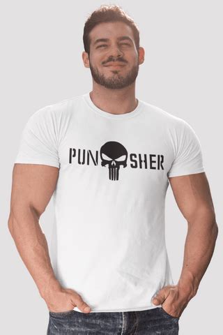 The Punisher Skull vector unisex Tshirt, The Punisher Superhero Unisex ...