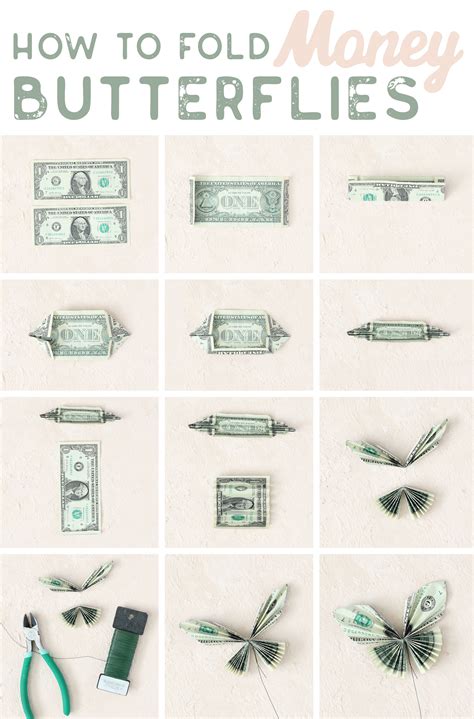 How to Fold Money Butterflies | Graduation money gifts, Diy gifts to ...