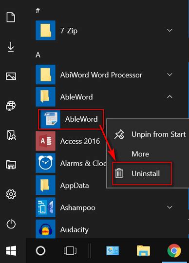 Image result for How to Remove Start Menu Programs Windows 1.0
