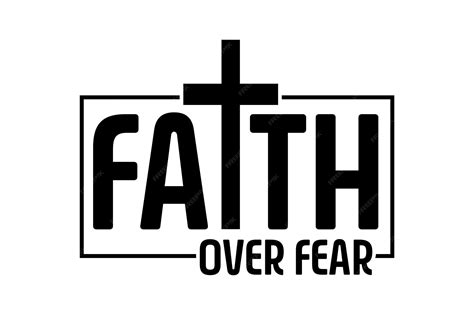 Premium Vector | Faith over fear