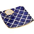 Buy Crock Comforts -Ceramic Moroccan Pattern Square Platter Plate ...