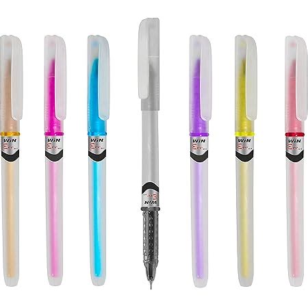 Win Eee Gel Pens, Blue, 25 Pcs | Dark Gel Pen Ink for Smudge Proof ...