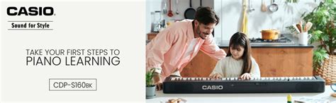 Casio CDP-S160BK (KP79) Digital Piano with 88 Hammer Action Keys, Midi ...