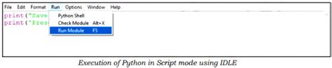 Image result for Execution in Script Mode Mode of Python