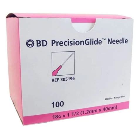 BD PrecisionGlide Needle 18G x 1 1/2 | Uses, Side Effects, Price ...