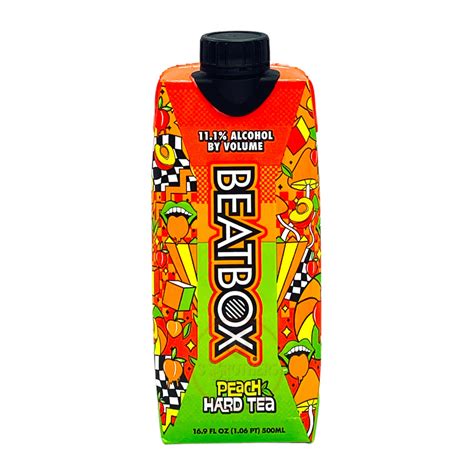 Beatbox Peach Hard Tea Malt Beverage Cocktail (500ML) – 3brothersliquor