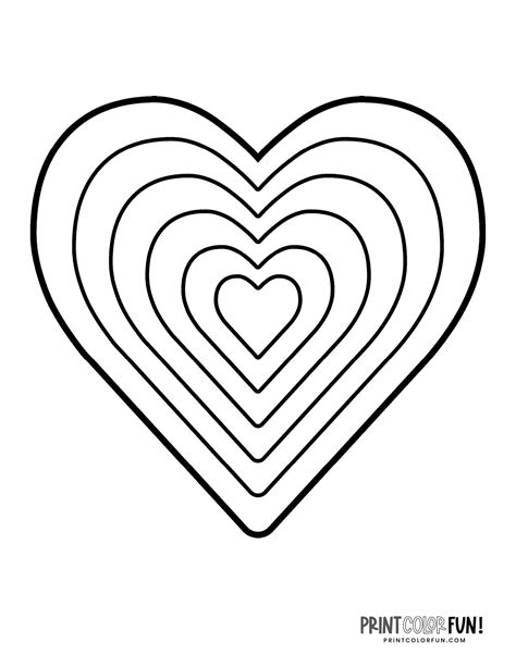 Free Printable Hearts To Color - Printable Yearly Calendar