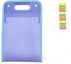 Wrixty 1 Pack Portable A4 Size 13 Pockets Solid Color Vertical ...