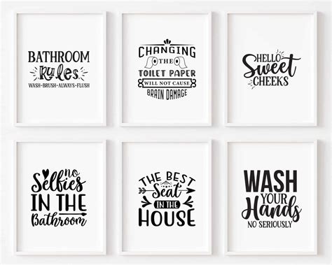 Funny Bathroom Sayings Printables at Claire Haswell blog