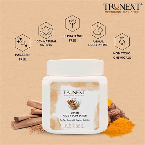 Buy Best Ubtan Face & Body Scrub (200 ml) Online - TRUNEXT®
