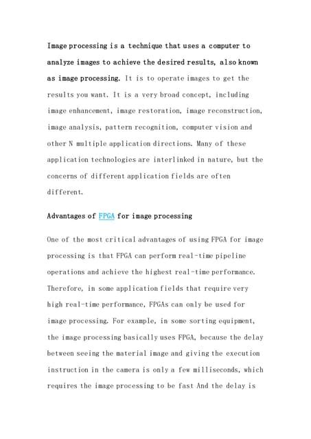 Image result for FPGA Image Process