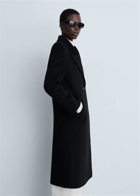 Lapels wool coat - Women | MANGO United Kingdom