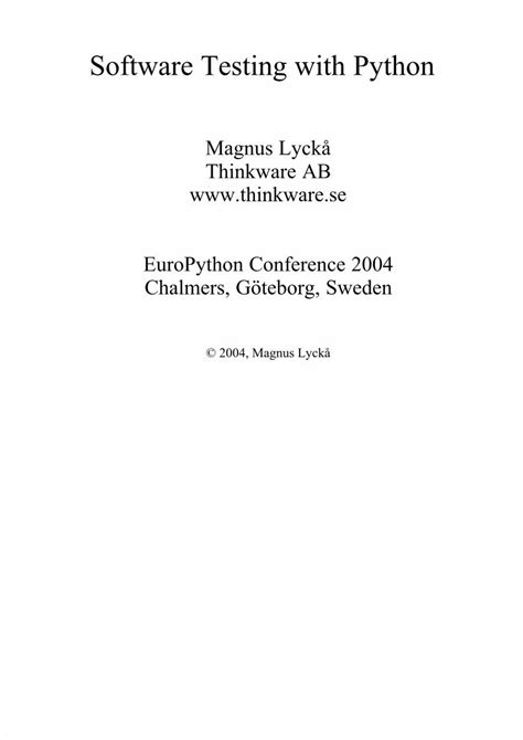 Image result for Software Testing Python