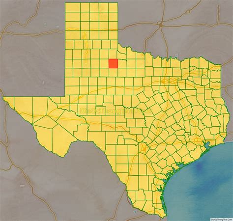 Map of King County, Texas - Thong Thai Real