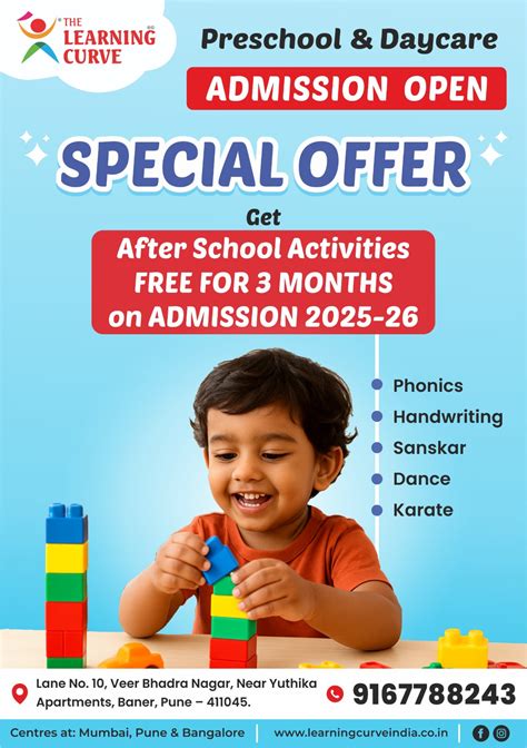 The Learning Curve: Best Preschool And Daycare In Baner, Pune